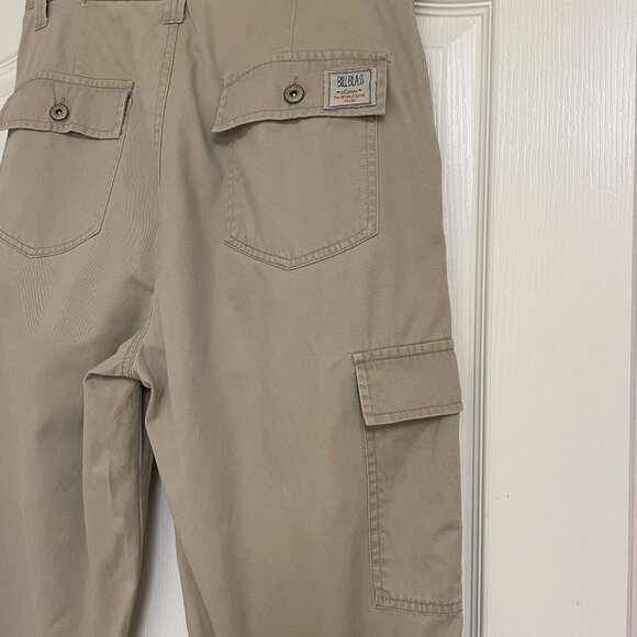Vintage Cargo Pants, Bill Blass Size 12, khaki, 100 cotton - Picture 6 of 7